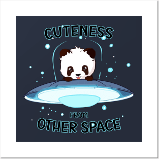 Panda cuteness from other space Posters and Art